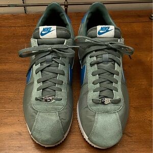 Nike Cortez Olive/Sage Green and Blue Sneakers. Men’s Size 12.